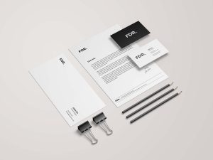 Free Minimalist Stationery Mockup (PSD)