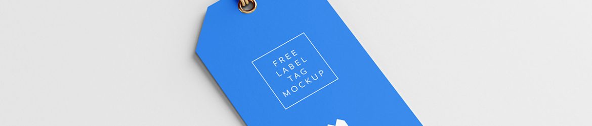 Free minimalistic label tag mockup Free minimalistic label tag mockup