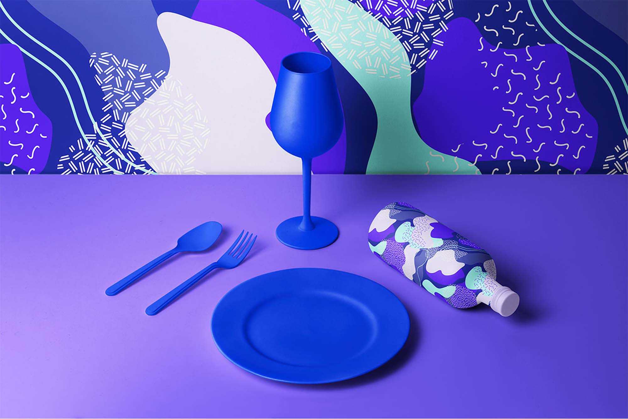Free Mint & Lavender Vector Patterns (Ai)