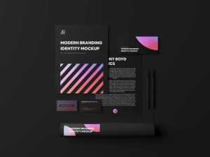 Free Modern Branding Identity Part 04 (PSD)