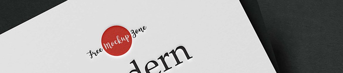 Free Modern Logo Mockup Design (PSD)