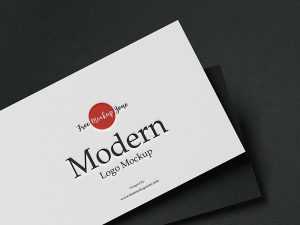 Free Modern Logo Mockup Design (PSD)