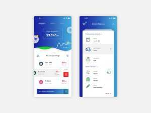 Free Money Spending App Template (PSD)