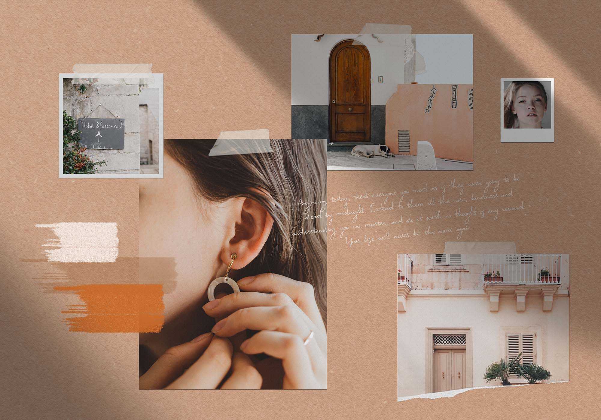 Free Moodboard Mockup (PSD)