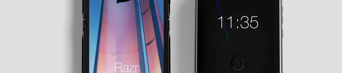 Free Motorola Razr Phone Mockup (PSD)