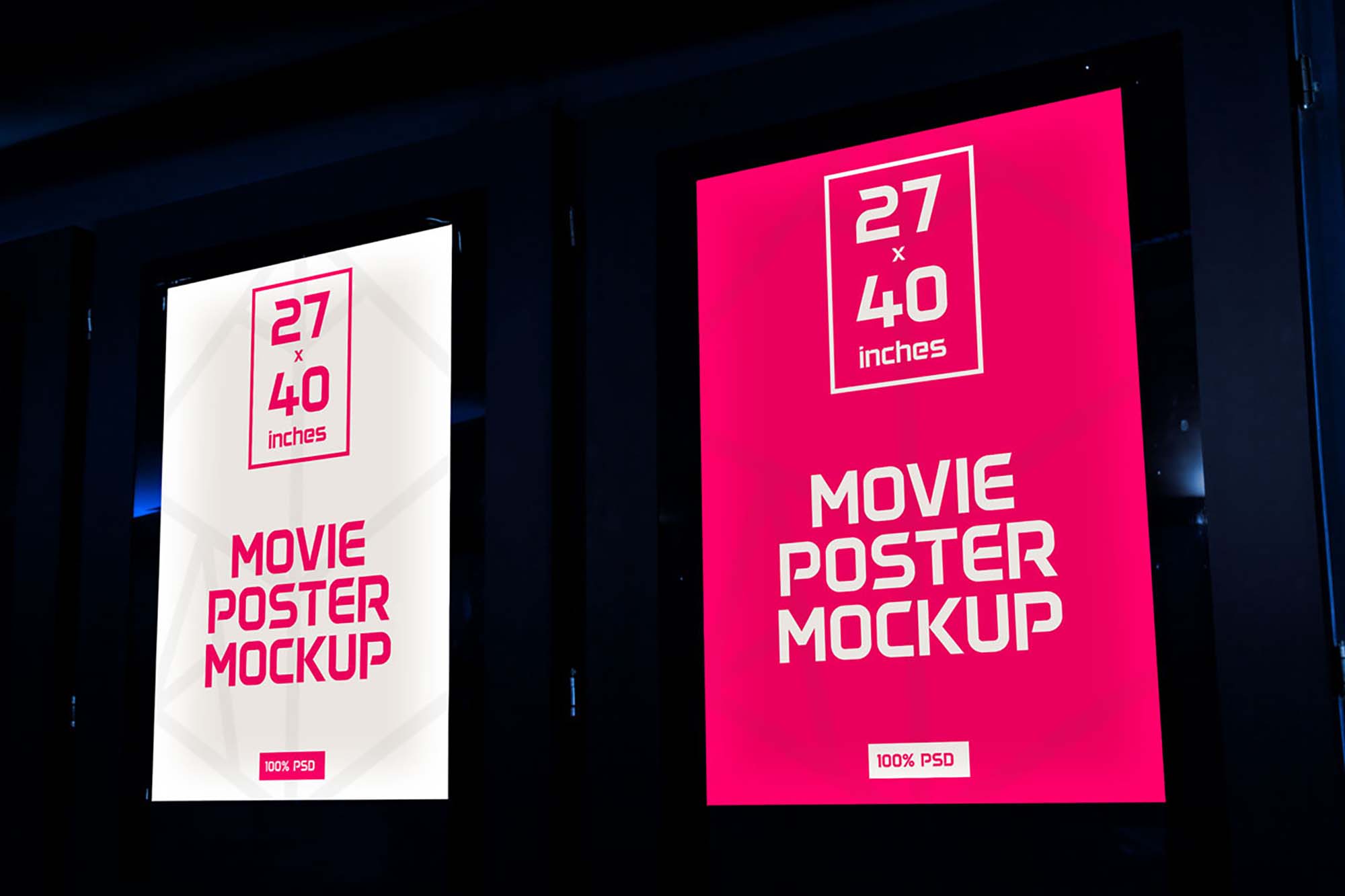 Free Movie Poster Mockup (PSD)