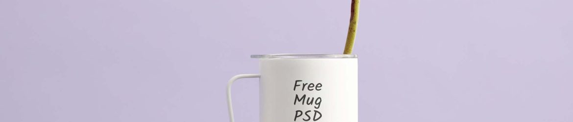 Free Mug in Hand Mockup (PSD)