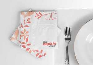 Free Napkin Mockup (PSD)
