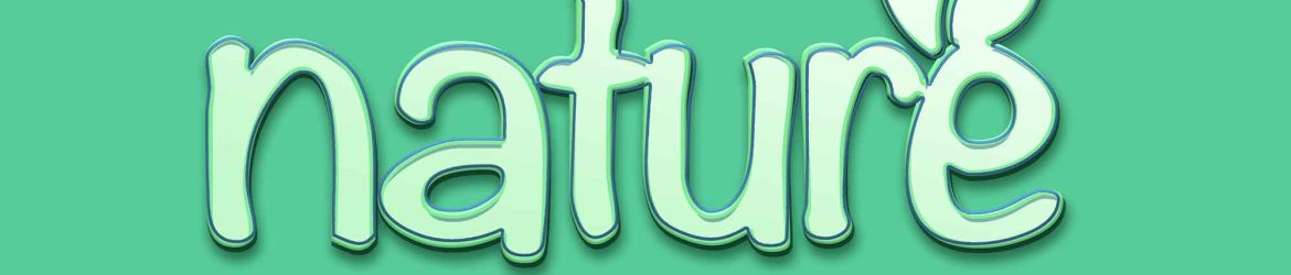 Free Nature Text Effect (PSD)