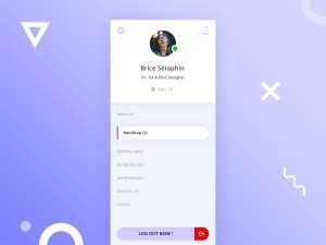 Free Navigation Menu UI Template (PSD)