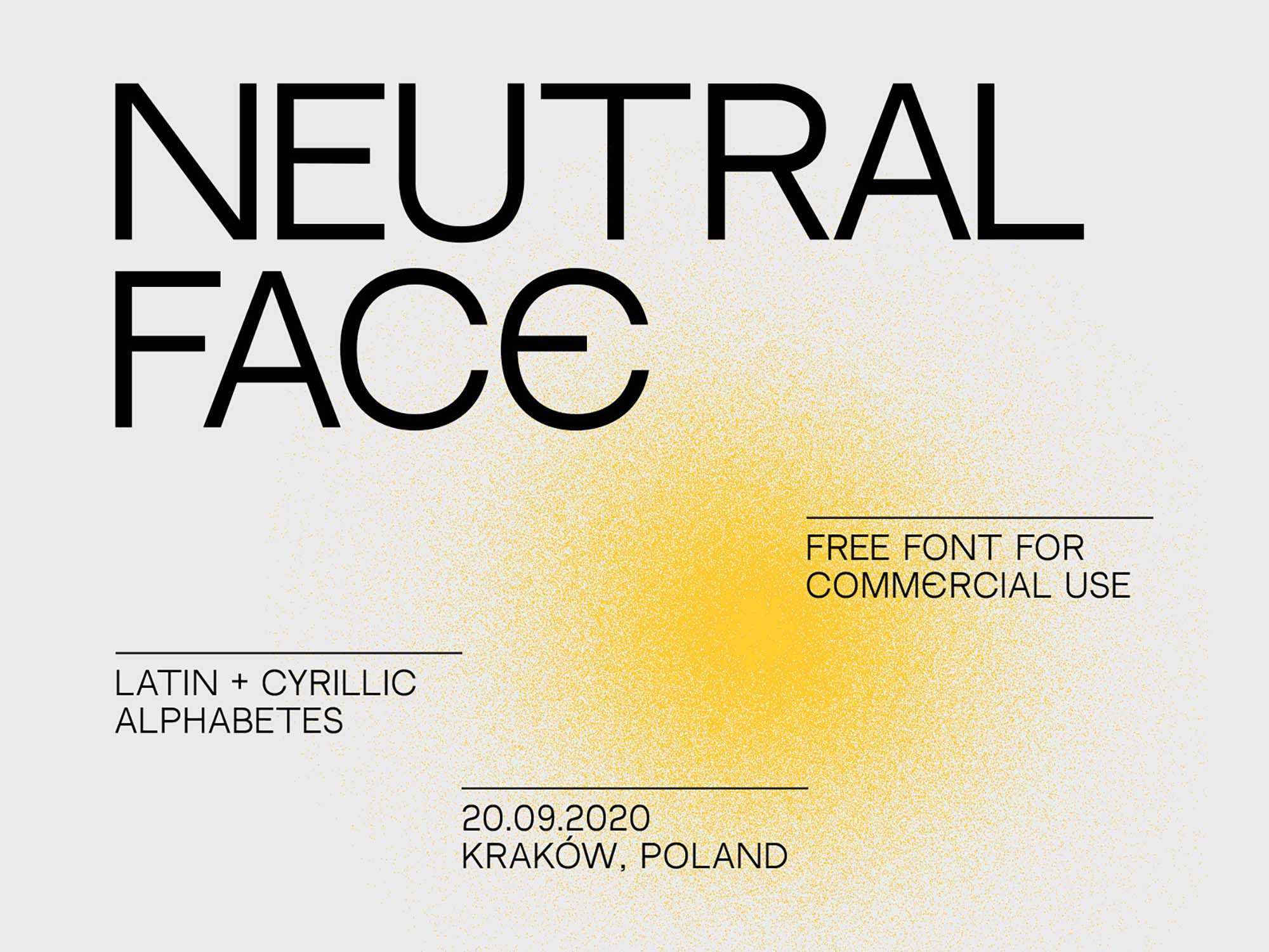 Free Neutral Face Font