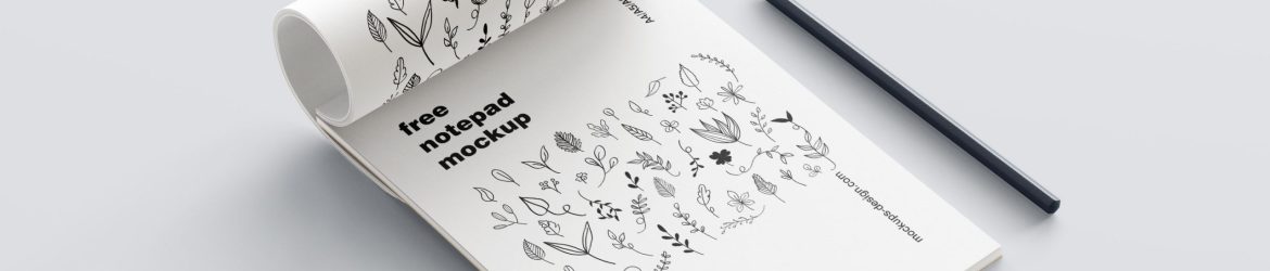 Free notepad mockup