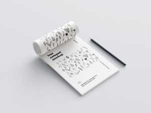 Free notepad mockup