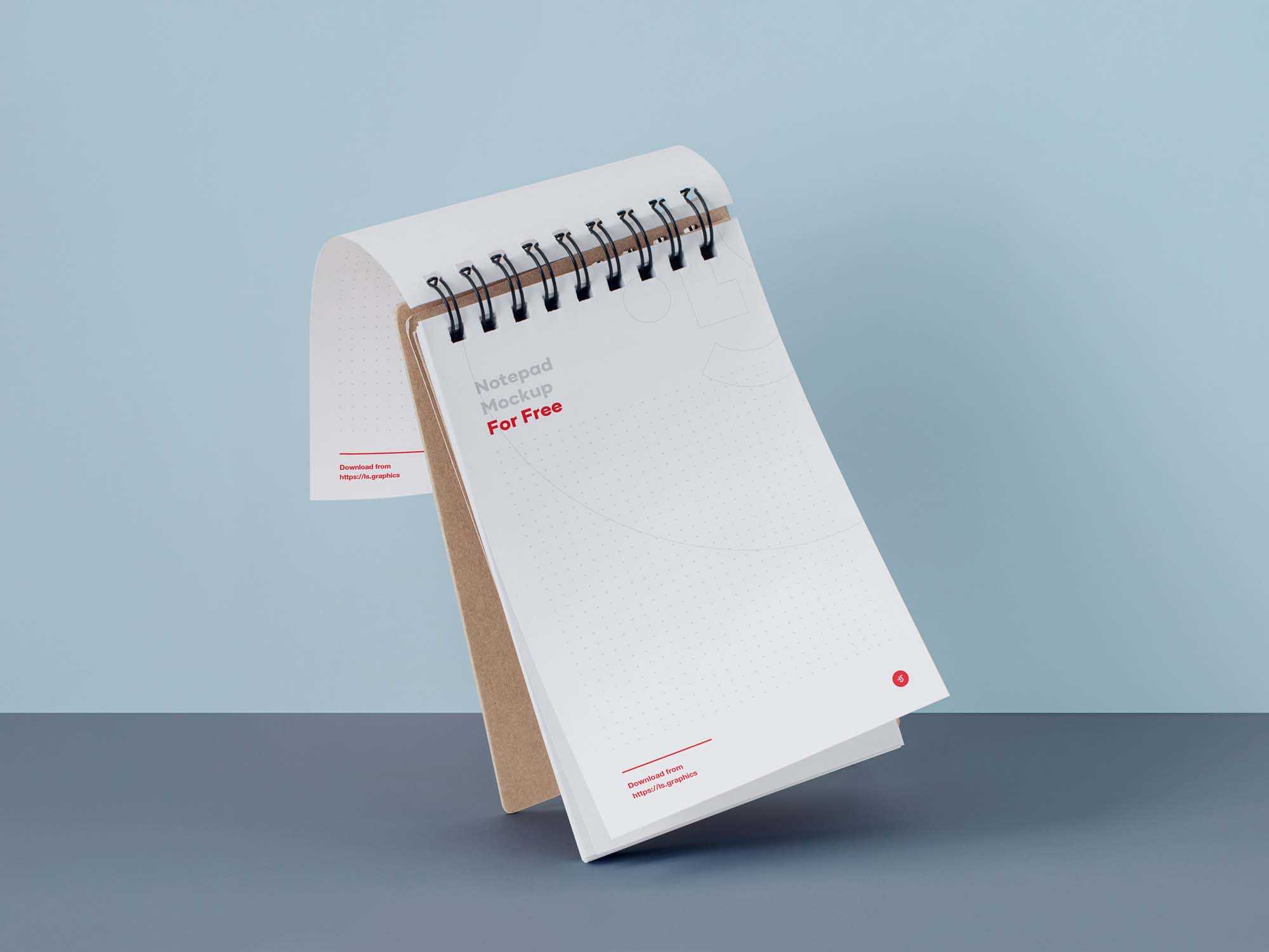 Free Notepad Mockup (PSD)