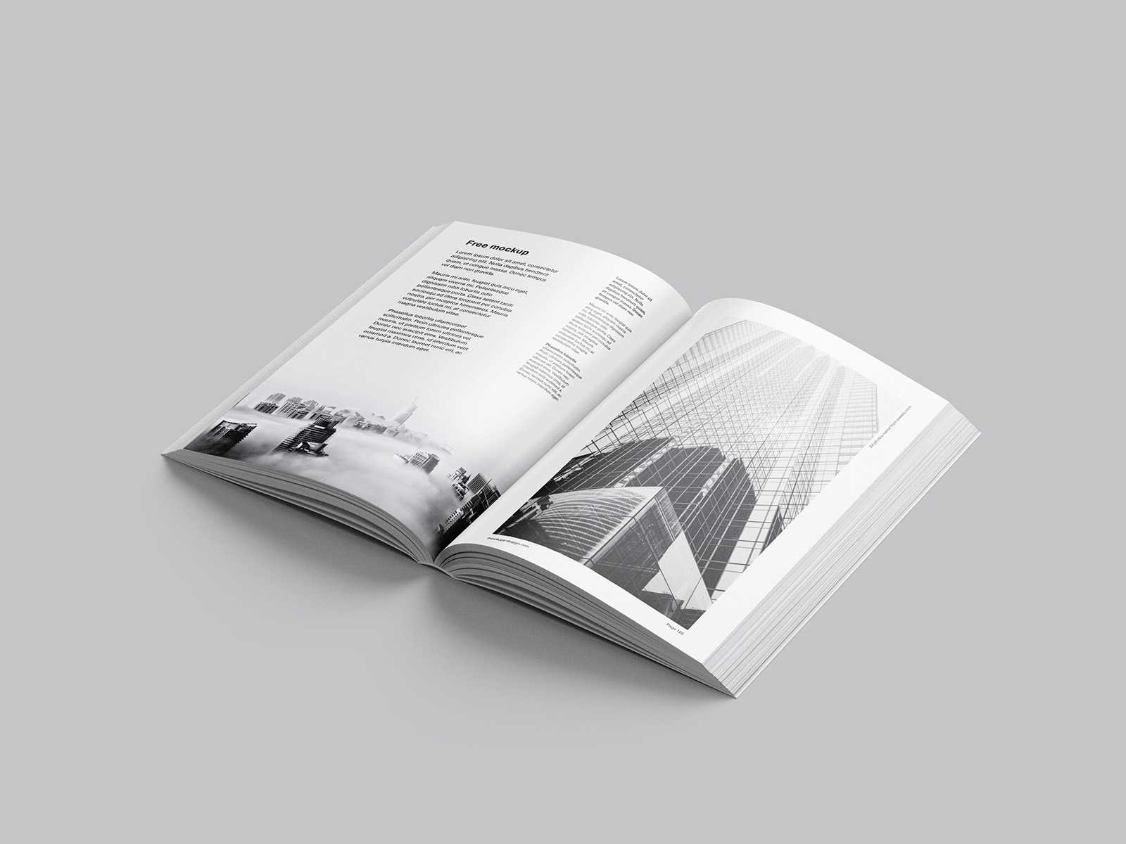 Free octavo book mockup