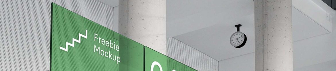 Free Office Glass Branding Mockup (PSD)