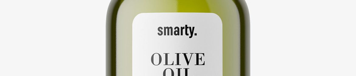 Free olive oil bottle mockup