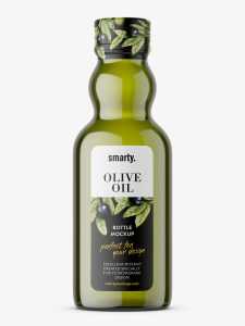 Free olive oil bottle mockup