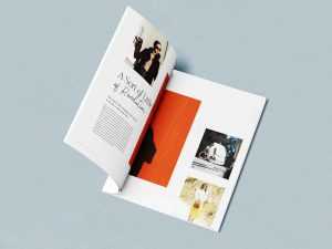 Free Open Perspective Magazine Mockup (PSD)