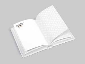 Free Opened Book Mockup (PSD)
