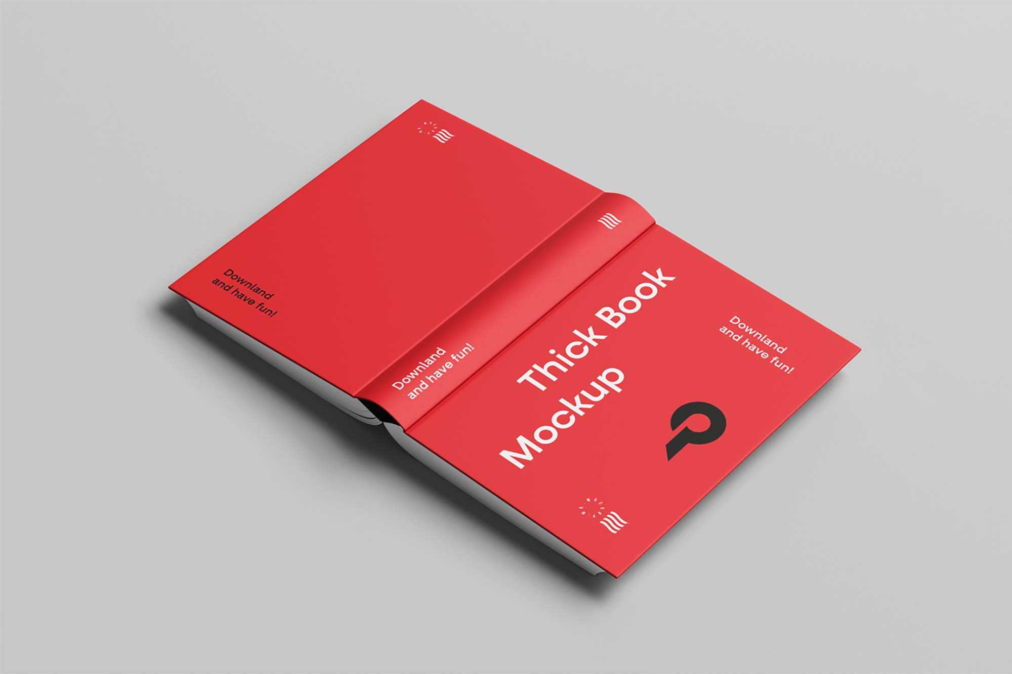 Free Opened Cover Book Mockup (PSD)