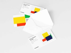 Free Opened Envelope and Business Cards Mockup (PSD)