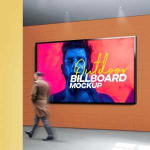 Free Outdoor Billboard Mockup (PSD)