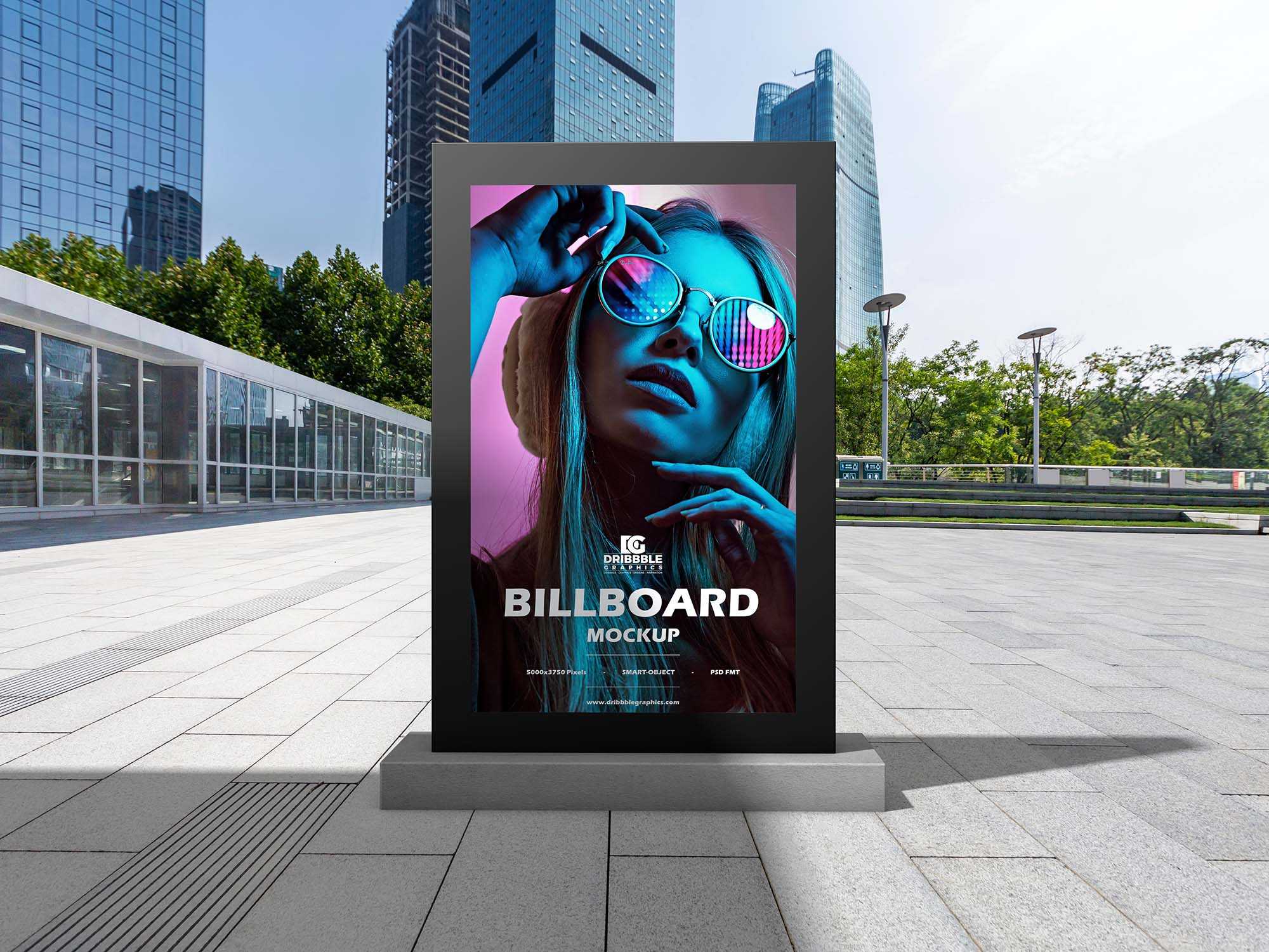 Free Outdoor Office Billboard Mockup (PSD)