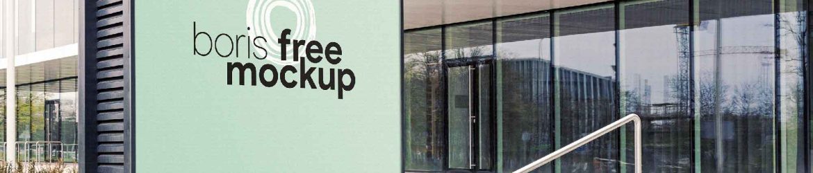 Free Outdoor Squarish Advertising Mockup (PSD)