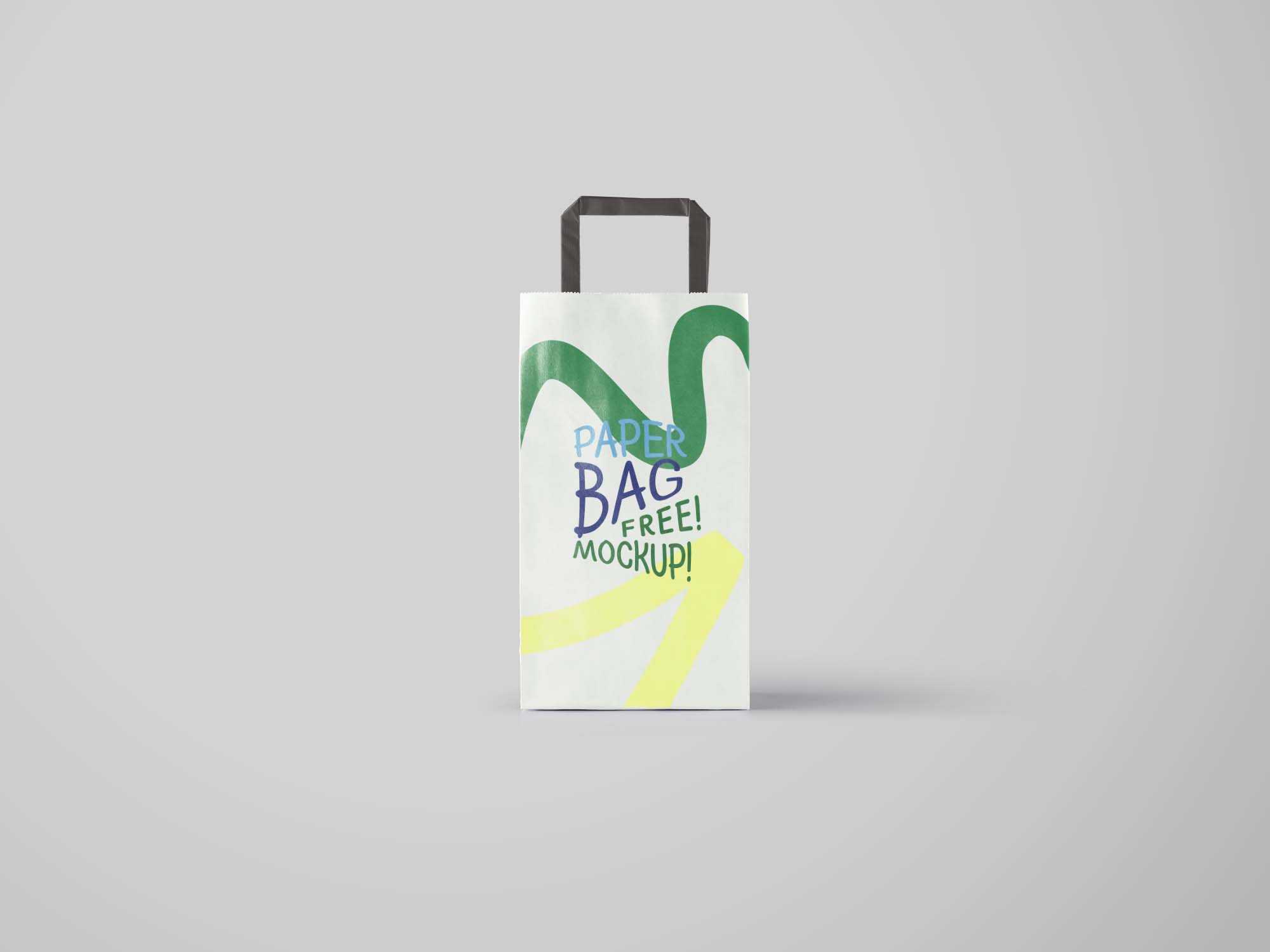 Free Paper Bag Mockup (PSD)