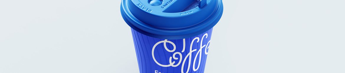 Free paper coffee cup mockup