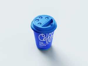Free paper coffee cup mockup