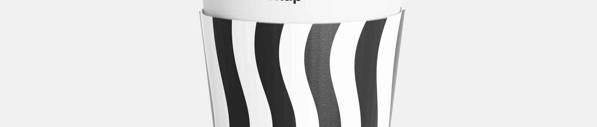 Free Paper Coffee Cup with Sleeve Mockup (PSD)