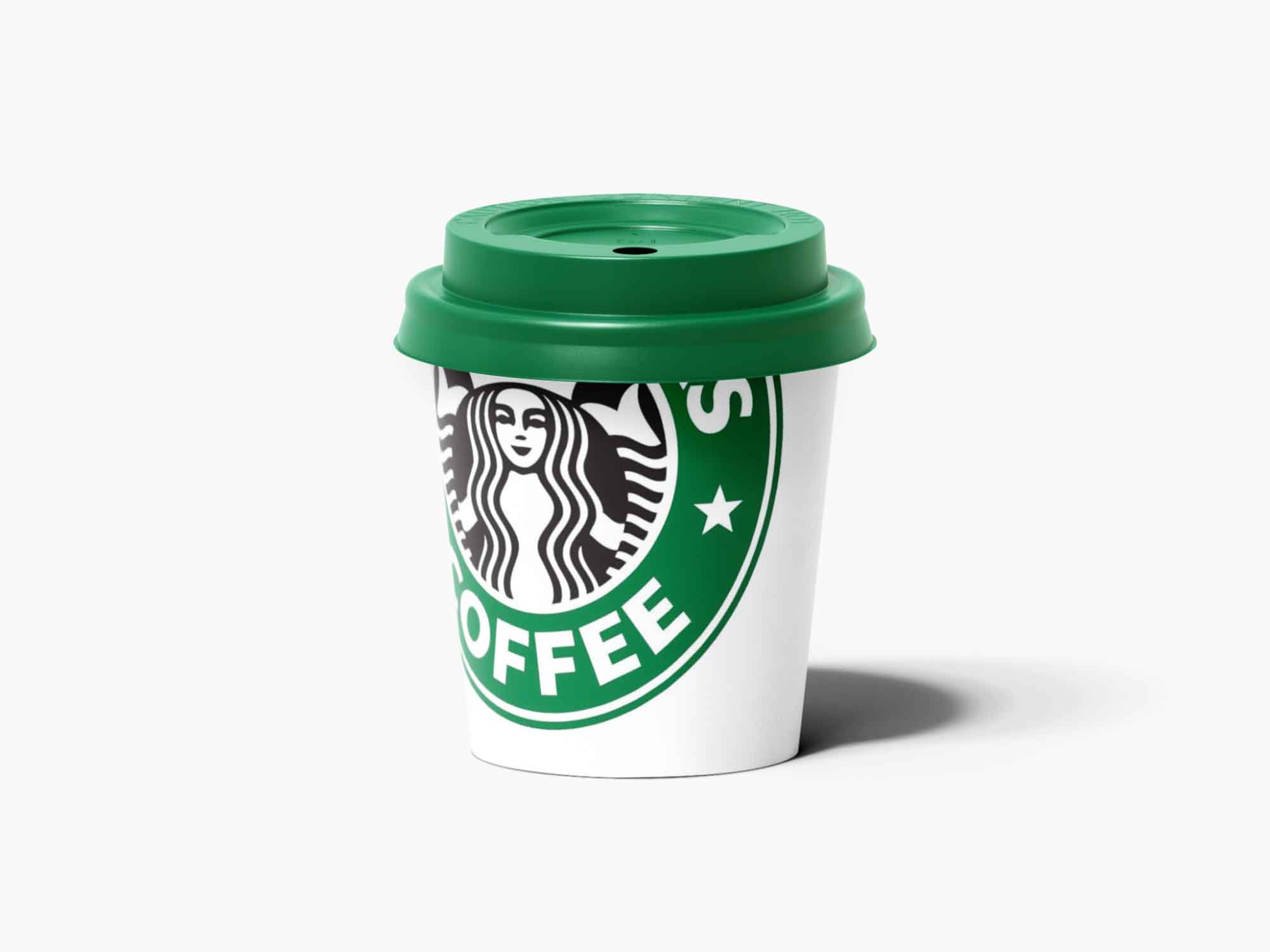 Free Paper Espresso Cup Mockup (PSD)