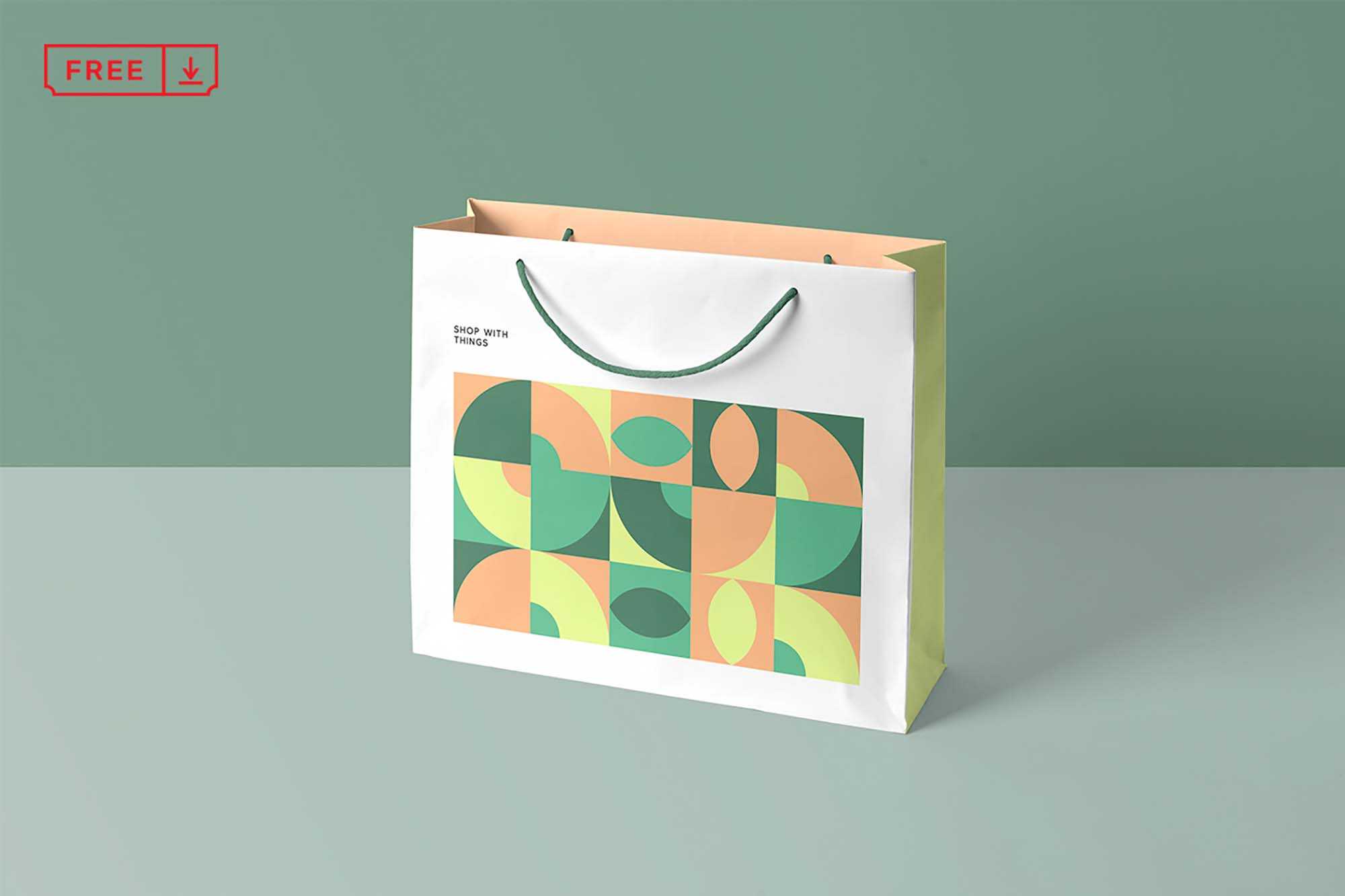 Free Paper Shopping Bag Mockup (PSD)