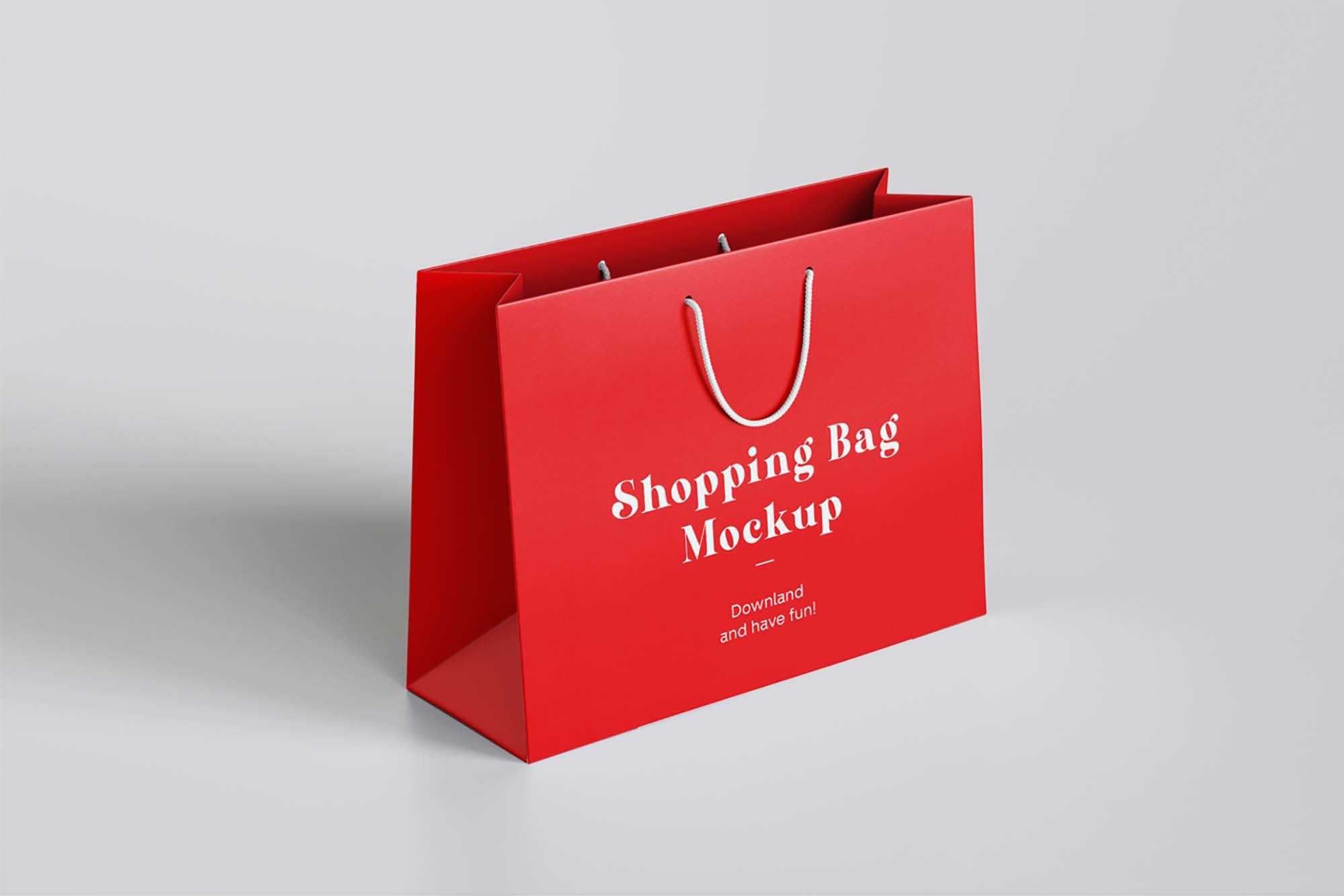 Free Paper Shopping Bag Mockup (PSD)