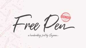 Free Pen Script Font › Fontesk