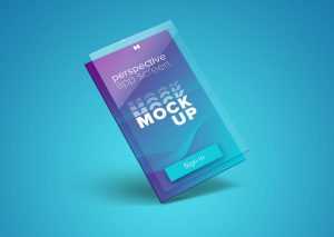 Free Perspective App Screen Mockup (PSD)