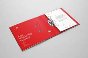 Free Perspective Binder Mockup (PSD)