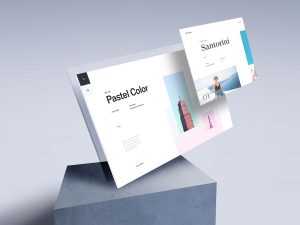 Free Perspective Screens Mockup (PSD)