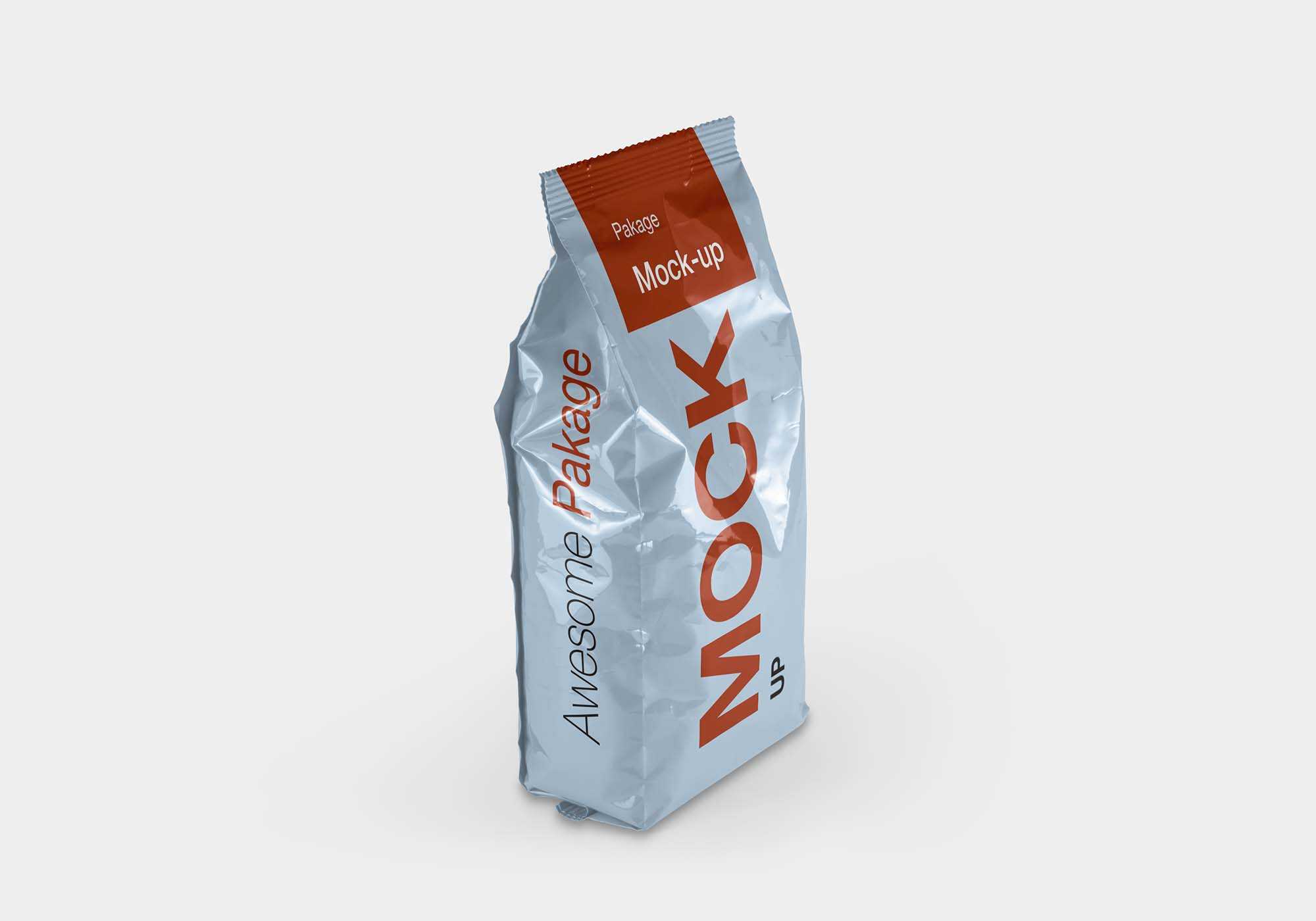 Free Pet Food Packaging Box Mockup (PSD)