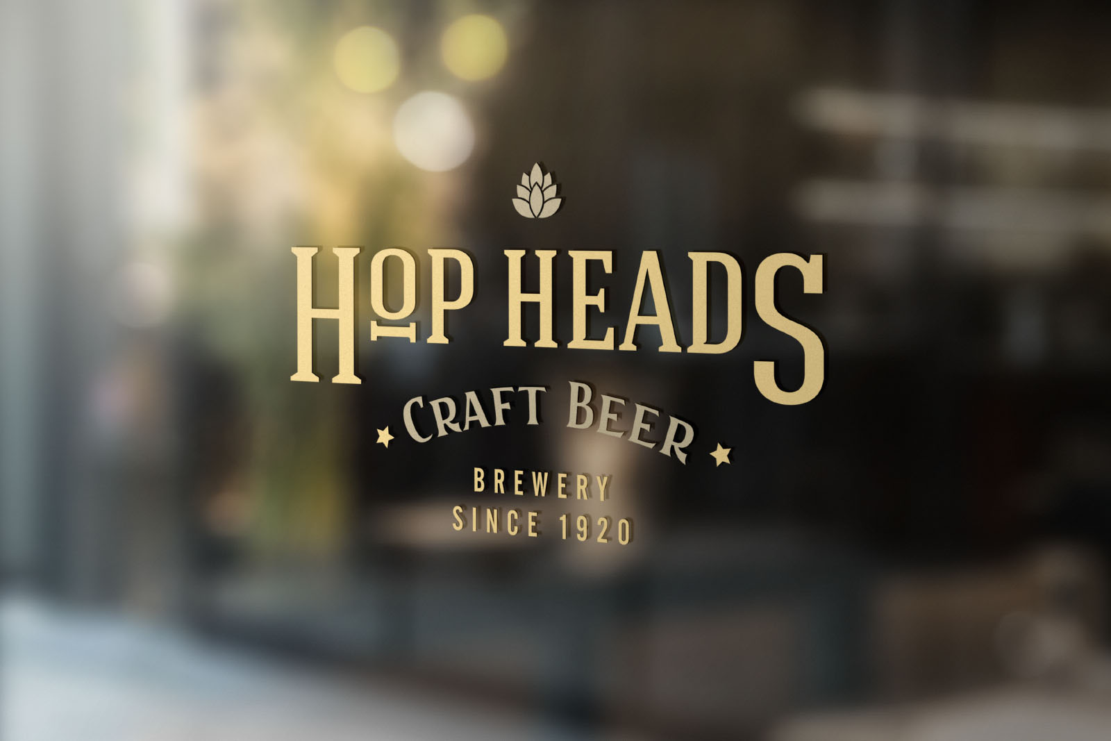 Free Photorealistic Window Signage Mockup