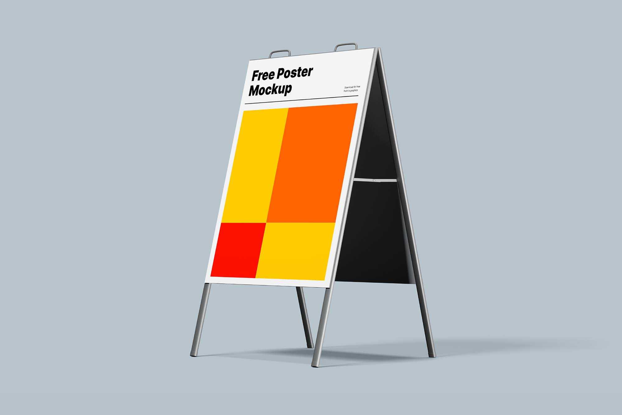 Free Pillar Poster Mockups (PSD)