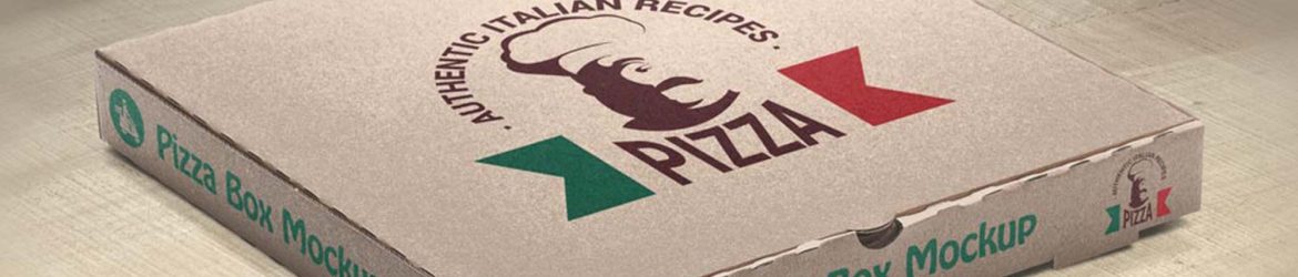 Free Pizza Box Mockup (PSD)