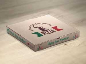 Free Pizza Box Mockup (PSD)