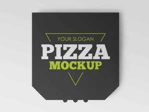 Free Pizza Delivery Box Mockup (PSD)