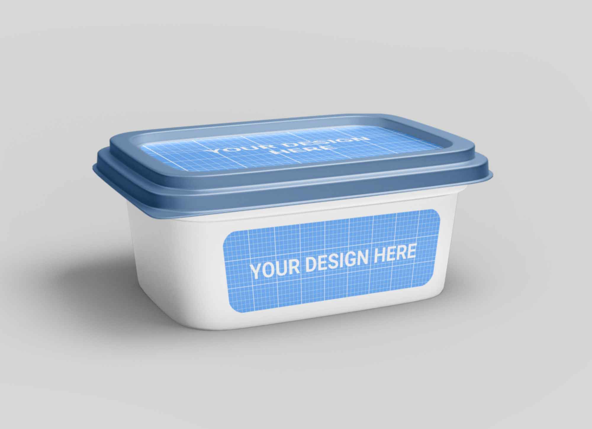 Free Plastic Food Container Mockup (PSD)