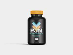 Free plastic jar mockup - Instant Download