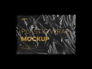 Free Plastic Wrap Texture Mockup (PSD)