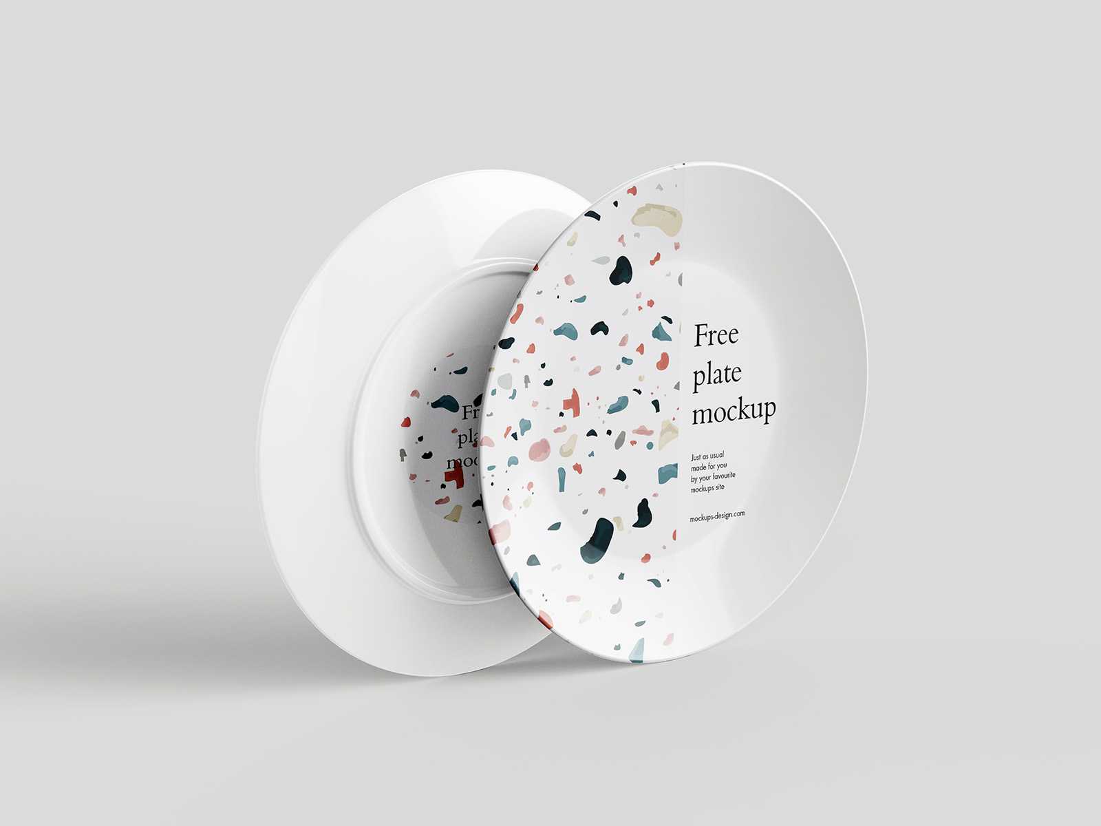Free plate mockup - Instant Download